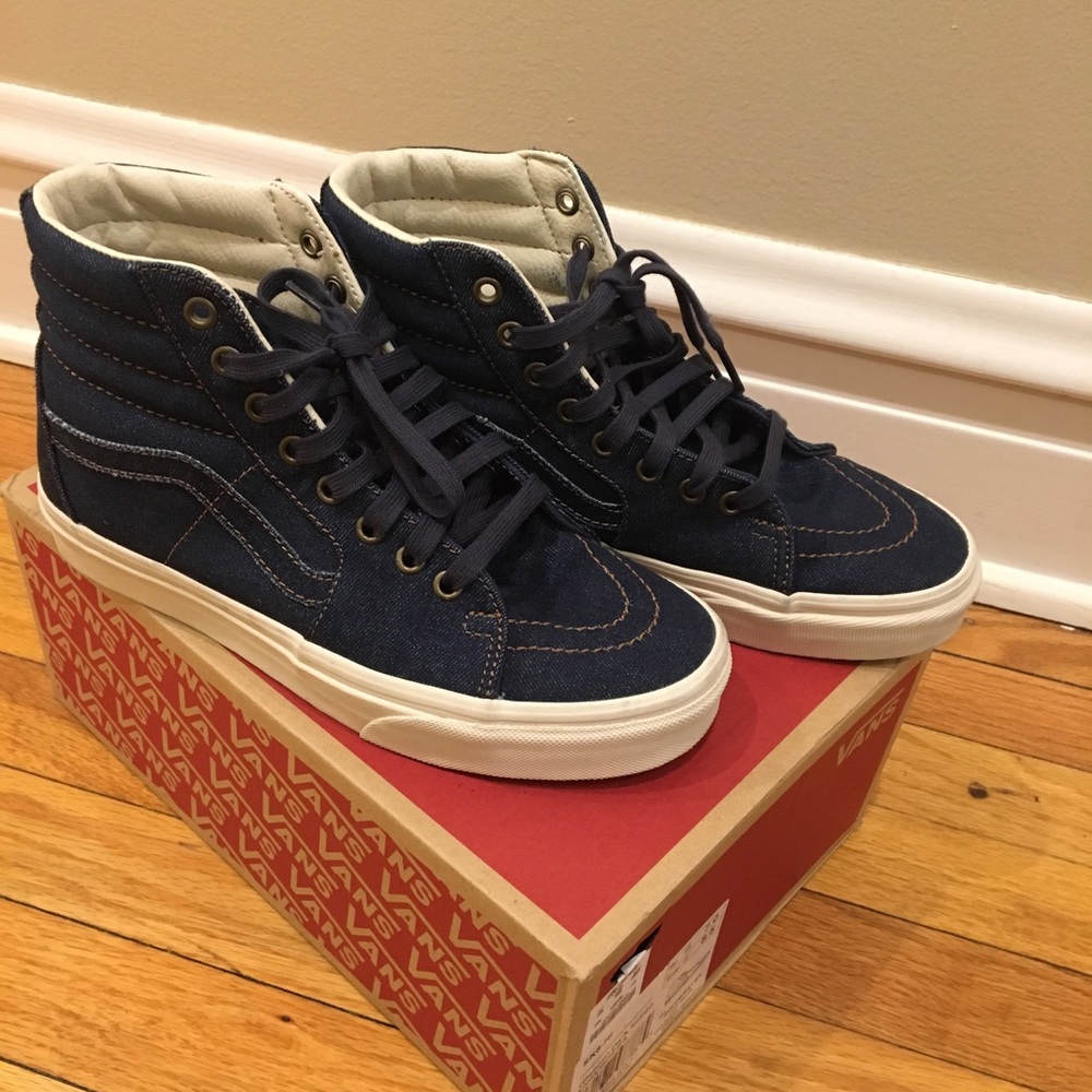 Dark Indigo Vans- 🌟Like new🌟